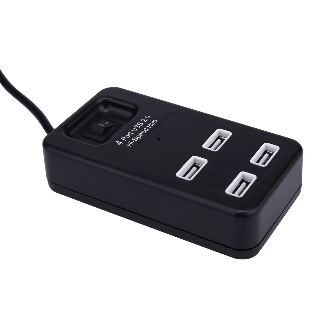 Поддержка 1 ТБ HDD 4 порта USB2.0 высокоскоростной концентратор 480 Мбит/с переключателем ВКЛ/ВЫКЛ для планшета# T08