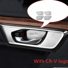 304 внутренняя дверная чаша из нержавеющей стали декоративная отделка наклейка подходит для Honda CRV CR-V 2012- аксессуары для стайлинга автомобилей