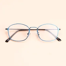 Металлические овальные оптические очки для мужчин, модный дизайн, синий пистолет, кофе, прозрачные линзы, близорукость, очки, оправа, oculos de sol feminino