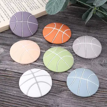 

2PCS Door Handle Pad Basketball Shape Self Adhesive Wall Protector Bumpers Buffer Guard Stoppers Rubber Doorknob Antiskid Pad
