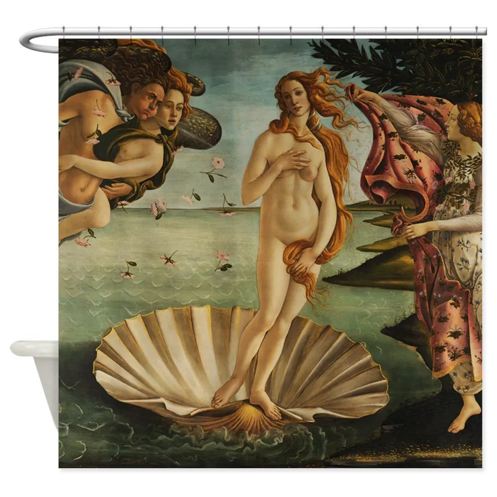 Botticelli Рождение Венеры-декоративная ткань занавеска для душа (69 &quotx 70&quot) | Дом и