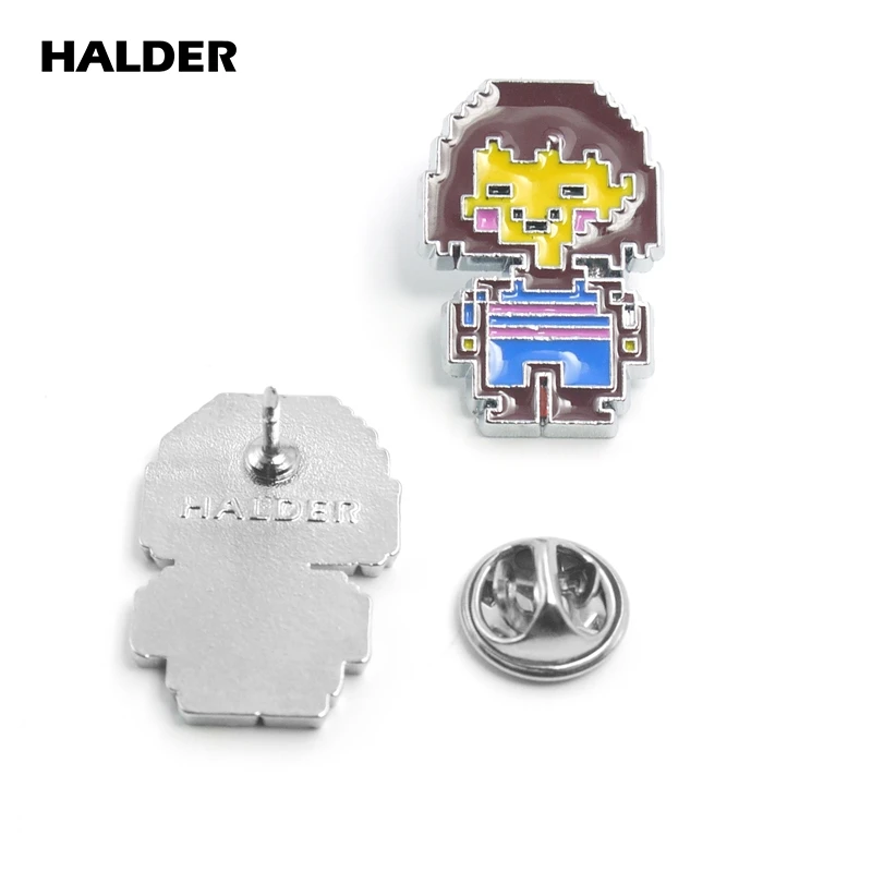 BR0011 HALDER Undertale Chara Мультяшные модные ювелирные изделия Frisk Flowey Toriel Sans броши на булавке Нагрудный значок аксессуары для одежды подарок