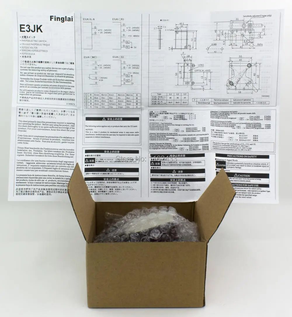 E3JK-R4M1 DC 12-24 В 4 М датчик 18x50x50 мм световозвращающий фотоэлектрический переключатель с отражателем E3JK СЕРИИ фотоэлектрический датчик