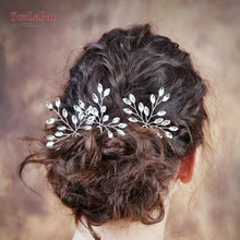 YouLaPan HP58 свадебная тиара Свадебные Заколки Свадебные аксессуары для волос горный хрусталь свадебные шпильки Свадебные украшения для волос