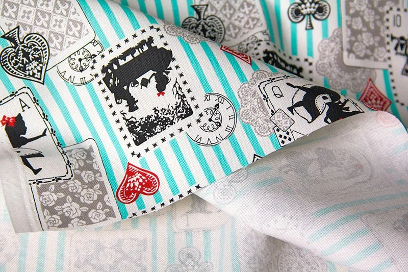 Полметра японская Kokka Oxford хлопковая ткань Лоскутная стеганая ткань Алиса в стране чудес B