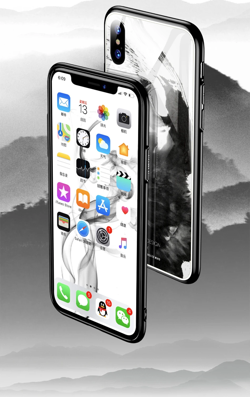 TOTU стеклянный чехол для телефона s для iPhone X 10 чехол из закаленного стекла задняя крышка Жесткий PC Coque для iPhone 8 7 Plus чехол Роскошный Fundas shell