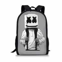 Marshmello принт школьные сумки для подростков девочек мальчиков Детская школьная книга Сумка мужская и женская коллаж рюкзаки для детей