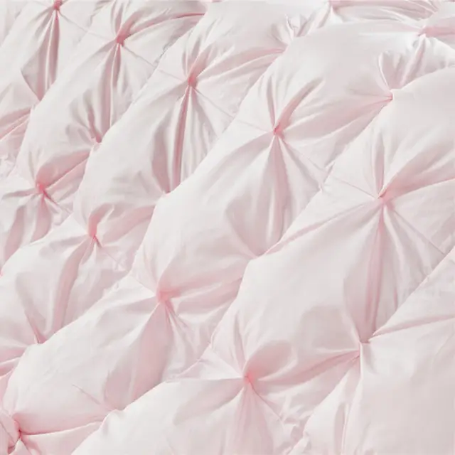 Winter Quilt Goose Down Comforter Pink White Duck Feather Thick