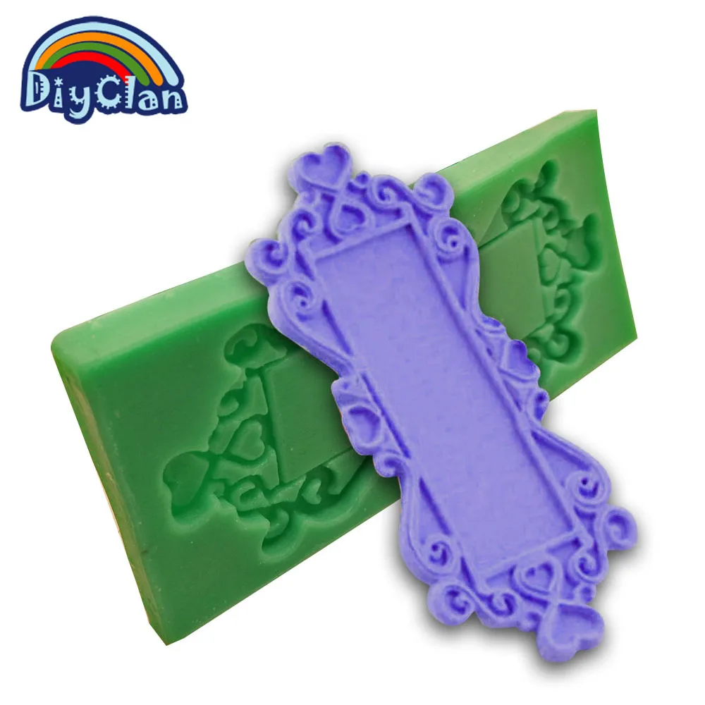 

Retro mirror silicone fondant cake mold chocolate cupcake resin form cake tools for the kitchen baking frameworks F0114JZ35
