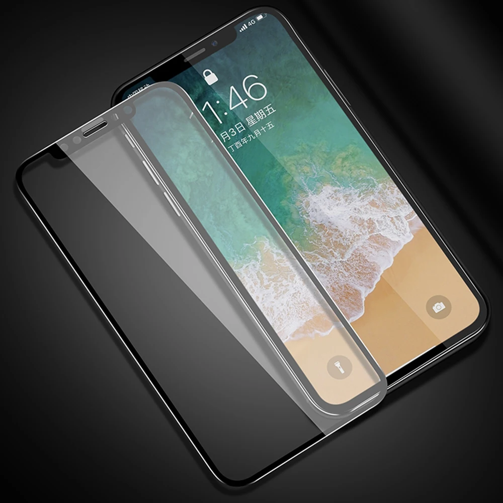 35D протектор экрана для iPhone X телефон закаленное стекло на 7 8 Plus XR XS Max 6s защитное