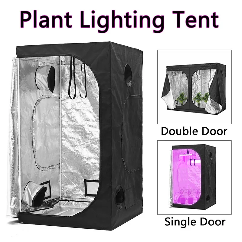 

Smuxi 240*120*200cm Indoor Hydroponic Greenhouse Grow Plant Lighting Reflective Tent Room Box Home