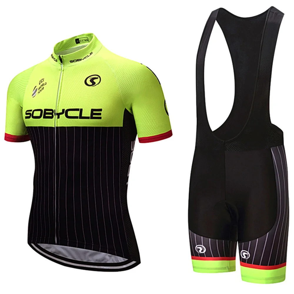 Велоспорт Джерси лето г. Sobycle короткий рукав комплект быстросохнущая Mountain Спортивная одежда для велосипеда