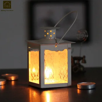 

Glass Metal Lantern Candle Holders For Wedding Home Decoration Centerpieces Moroccan Nordic Candlestick Candle Holder JKL141