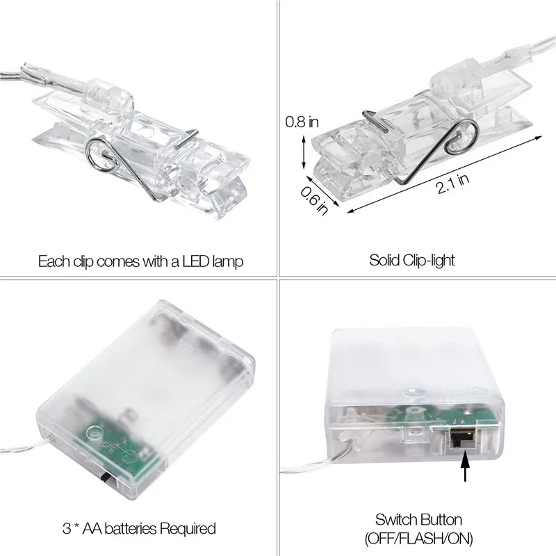 1,5 м 3 м 6 м фото клип держатель светодиодный струнные светильники с питанием от аккумулятора светодиодный гирлянда декоры для нового года Рождества свадьбы дня рождения гирлянда прищепки герлянда с прищепками