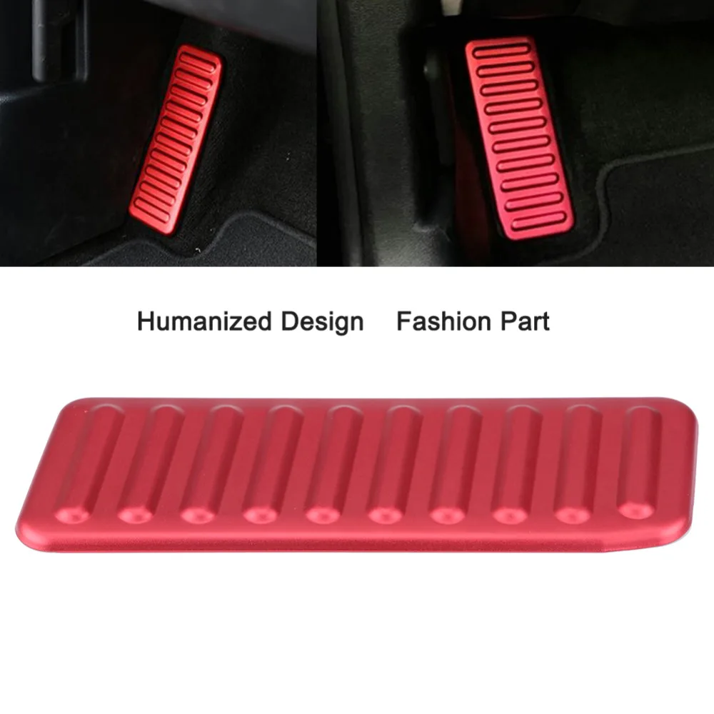 Car Accessories Red Foot Rest Pedal Cover Anti Slip Panel Trim