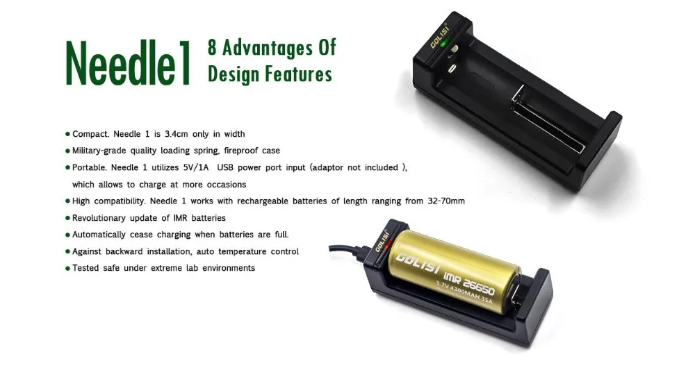 Golisi Needle 1 Smart USB Charger-1