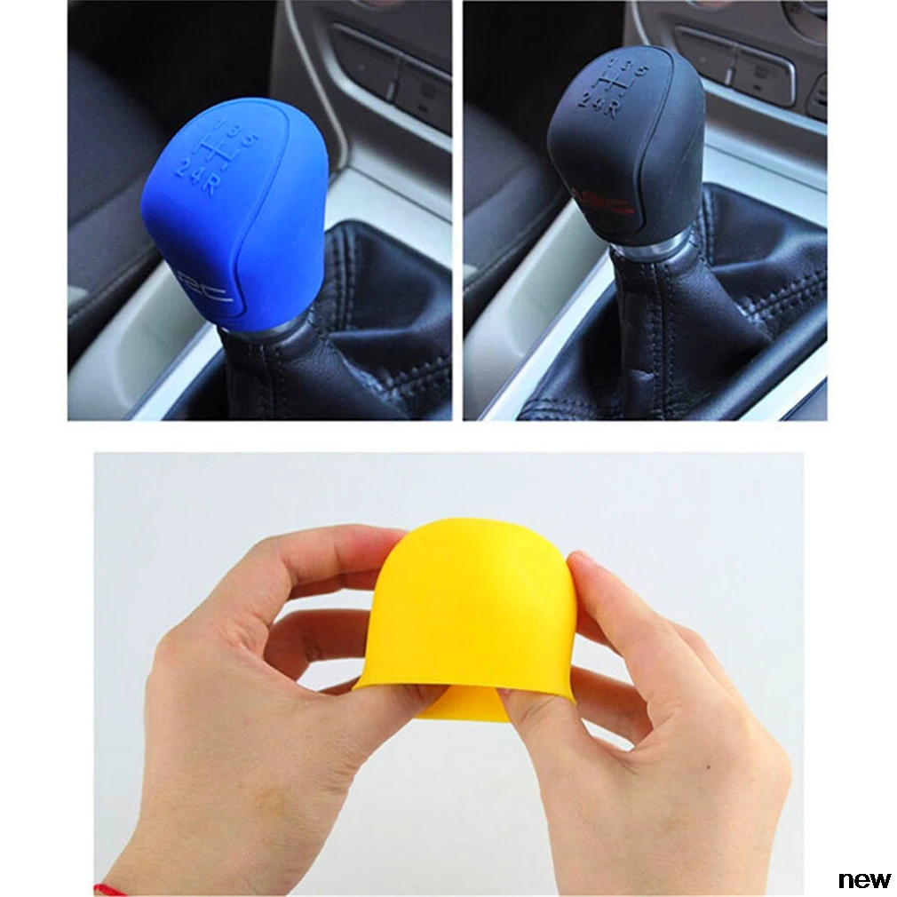 

Car suv rubber Gear Shift Knob shifter Cover stall for Mercedes Benz GLC63 GLA45 GLA G650 E63 E-Class A170 A B C E S Class