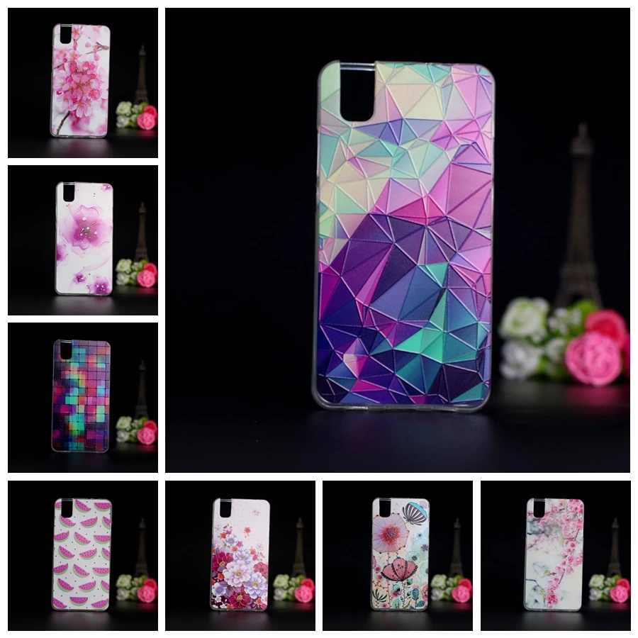 

Fashion 3D Relief Printed Flower Case for Huawei Honor 7i Phone Case Soft TPU Back Protection Cover for Huawei 7i Shot X Cases