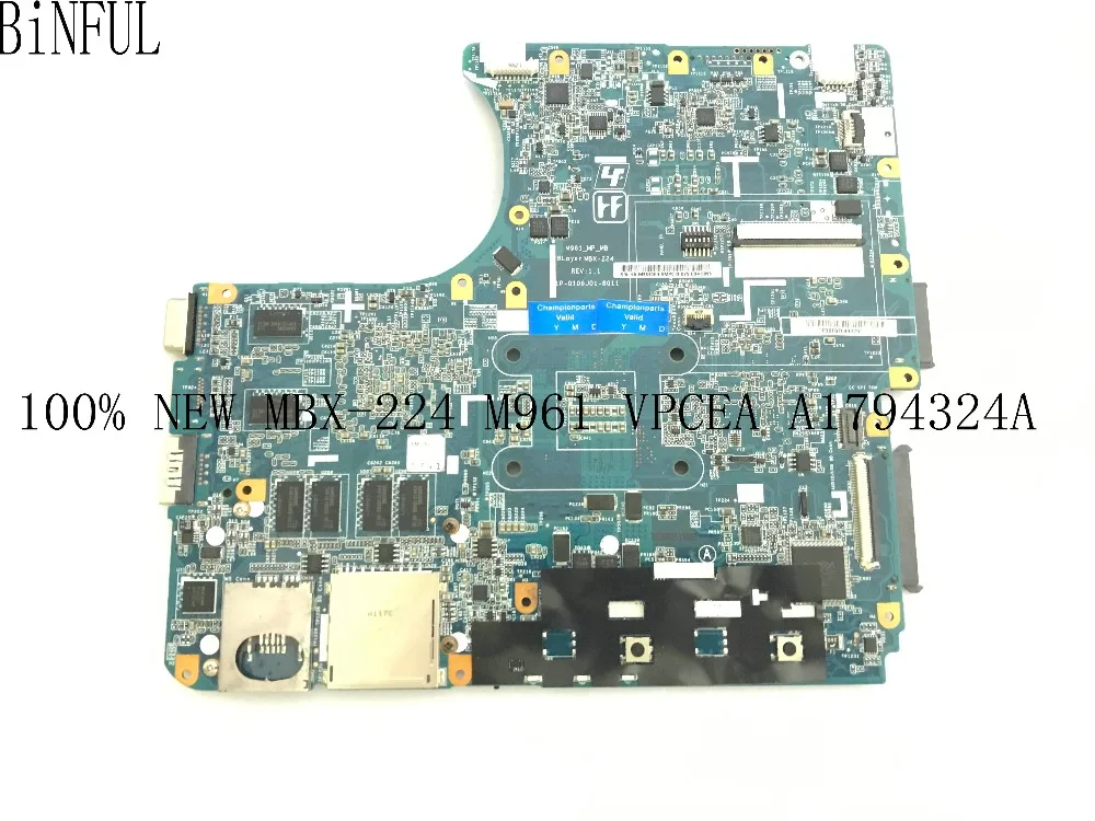 BiNFUL 100% tested ,M961 A1794327A MBX-224 MAINBOARD FOR SONY VPCEA SERIES MBX-224 MOTHERBOARD. FULLY WOKRING.. most powerful motherboard