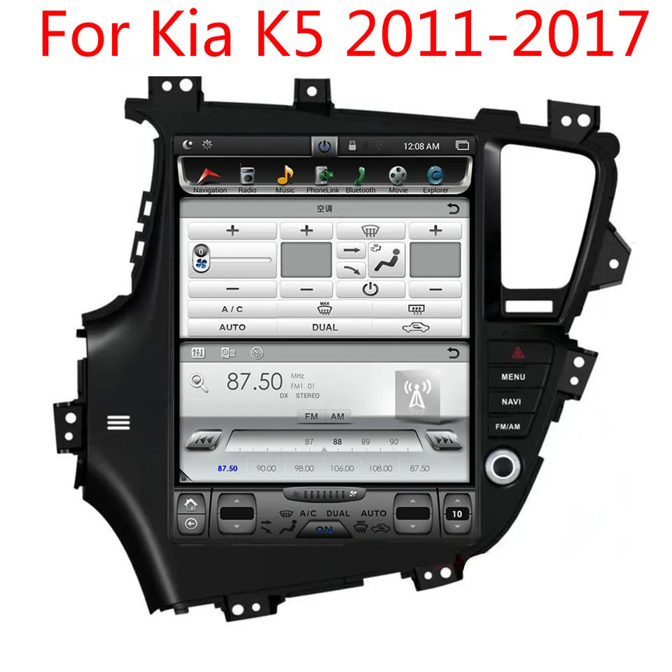 Wekeao touch Screen 10.4" Car Audio Multimedia Player For
