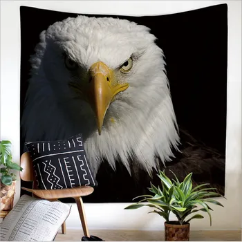 

Home Decor Polyester Fabric Nordic Eagle Tapestry Wall Hanging Throw Bohemian Door Curtain Bedspread home decoration accessories