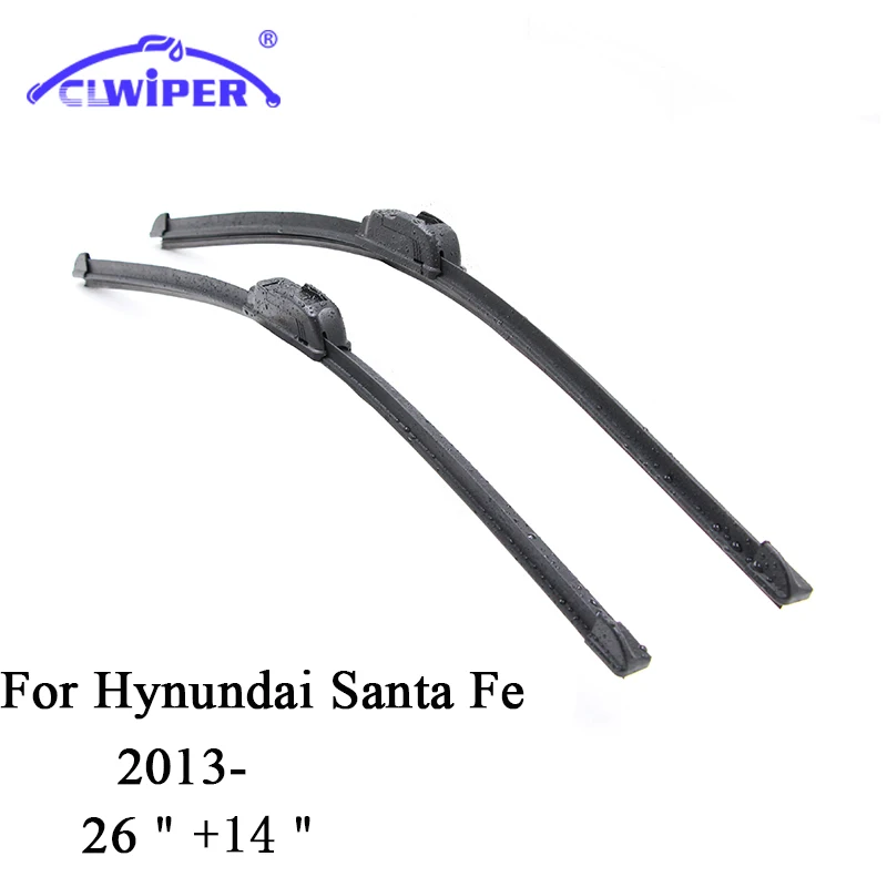 CLWIPER Frameless Wiper Blades For HYUNDAI SANTAFE (2013 ) 2014 2015