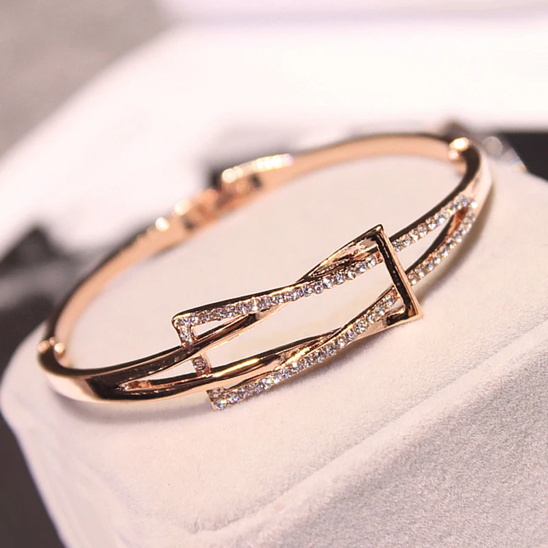 Модный 1 шт. элегантный геометрический браслет для женщин девушек модные дикие ювелирные изделия оптом женский браслет