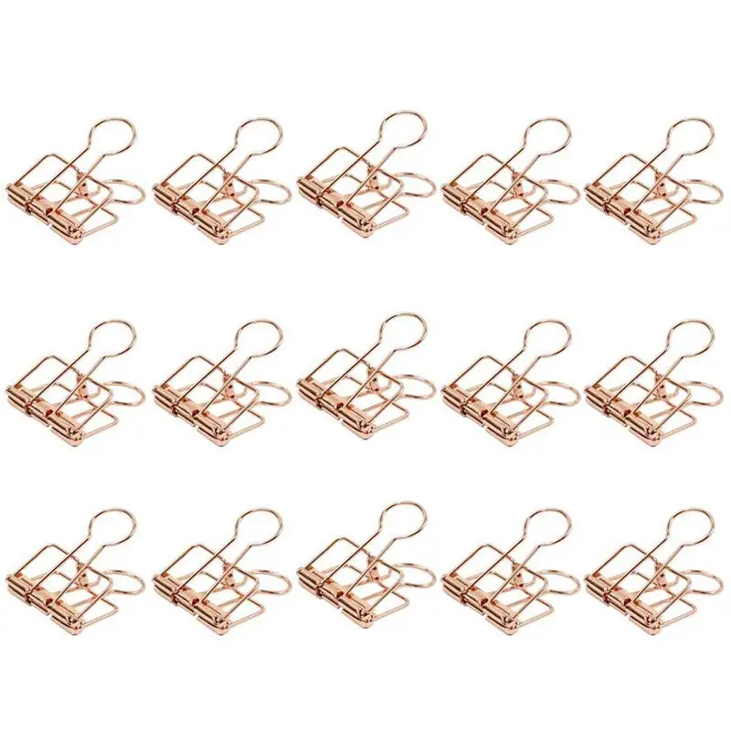 32mm pink gold drawing clip