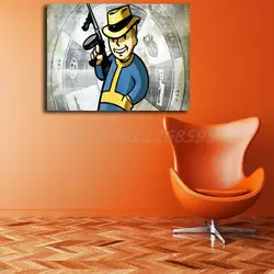 Fallout Vault Boy обои HD Wall Art Холст плакат и печать холст Картина декоративная картина гостиная дети домашний декор