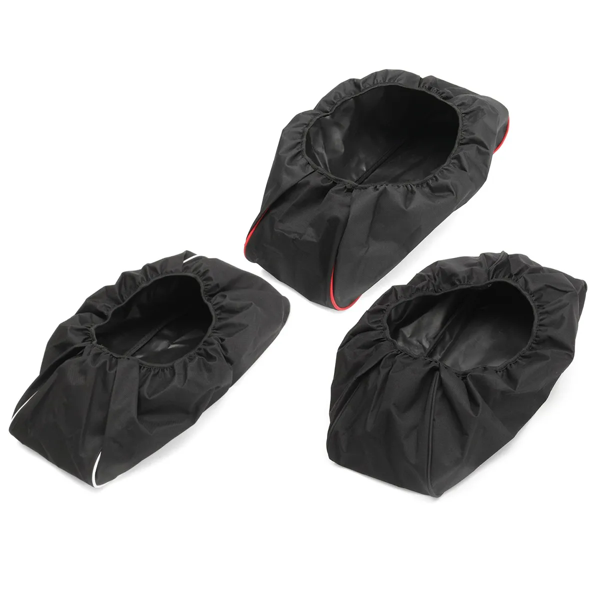 Black/White/Red 600D Waterproof Car Cover Soft Winch Dust Cover 8,000-17,500 lbs Trailer SUVs Nylon Oxford 56*24*18cm