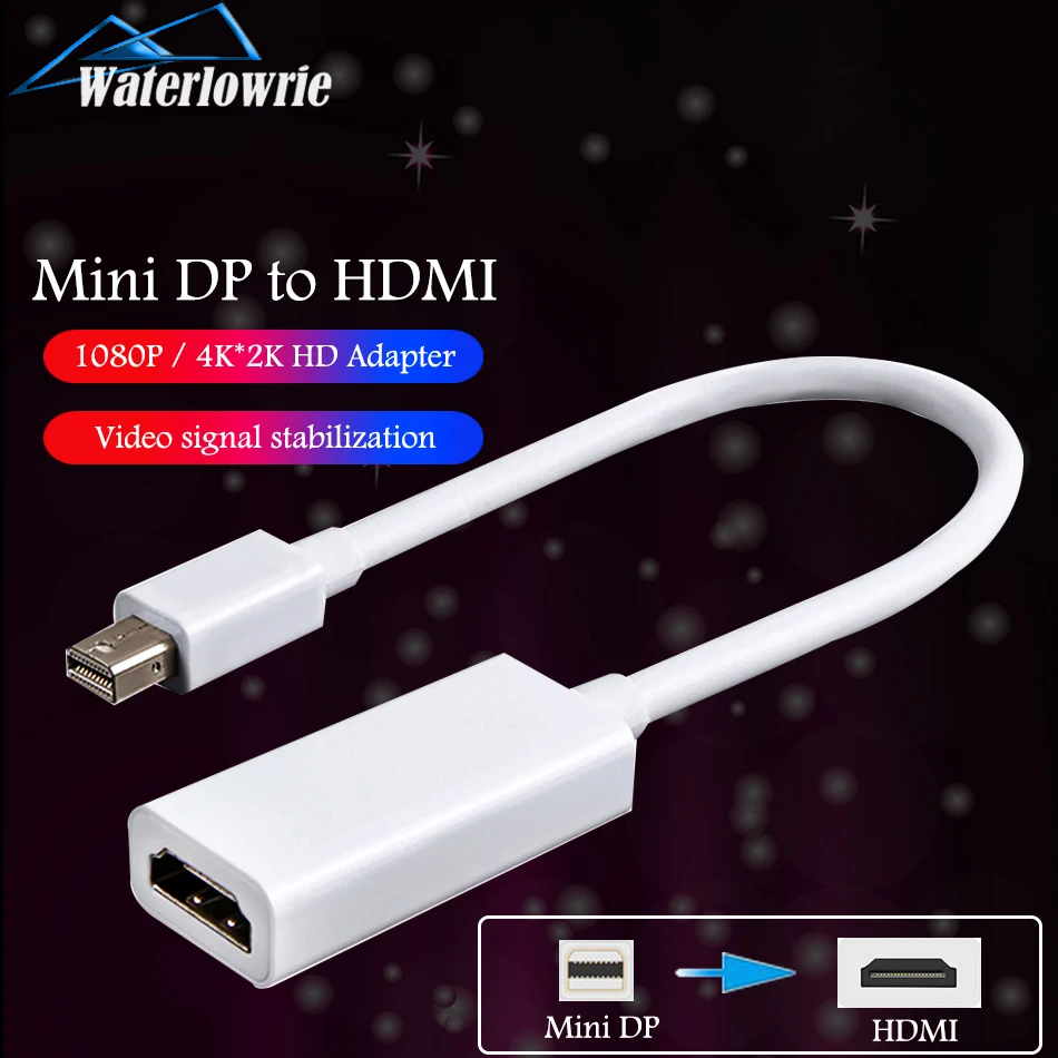 Mini DisplayPort-HDMI адаптер DP кабель Thunderbolt 2 HDMI конвертер для MacBook Air 13 Surface Pro 4 |