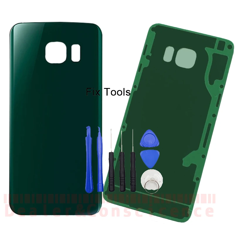 

1PCS For Samsung Galaxy S6 Edge G925 G925F SM-G925 G925F G925I G925A G925T Back Battery Cover Glass+Adhesive+Tools