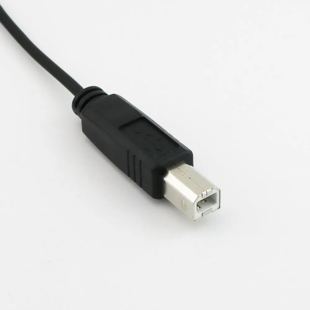 5x USB 2,0 B Женский Панель Крепление к USB 2,0 B штекер расширение спиральный кабель спиральный коннектор 5ft/1,5 м