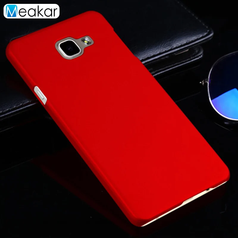 Coque 5.5For samsung Galaxy A7 чехол для samsung Galaxy A7 A710 A710F A710m A7100 SM-A710F чехол-лента на заднюю панель - Цвет: red