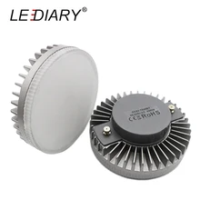 Lediary lâmpada gx53, led super brilhante 110v-240v alumínio refrigeração e cobertura de pc fosco real 8w luz baixa gx53 gabinete 3000/4000/6000k