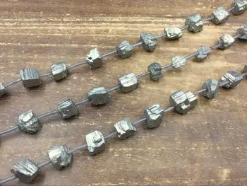 

Raw Pyrite Nuggets Pyrite Cube Beads Iron Pyrite Nugget Cube Beads 10-12mm Rough Loose Pyrite Gemstone beads 15.5" full strand