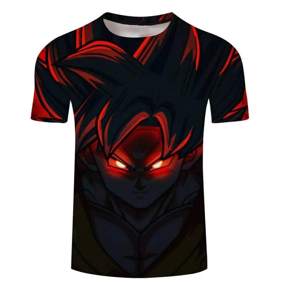 New Hot Dragon Ball Z Series Super Saiyan Son Goku Black Vegeta Battle Dragonball 3D Printed Men's T Shirt Summer Top Tees - Цвет: LE101