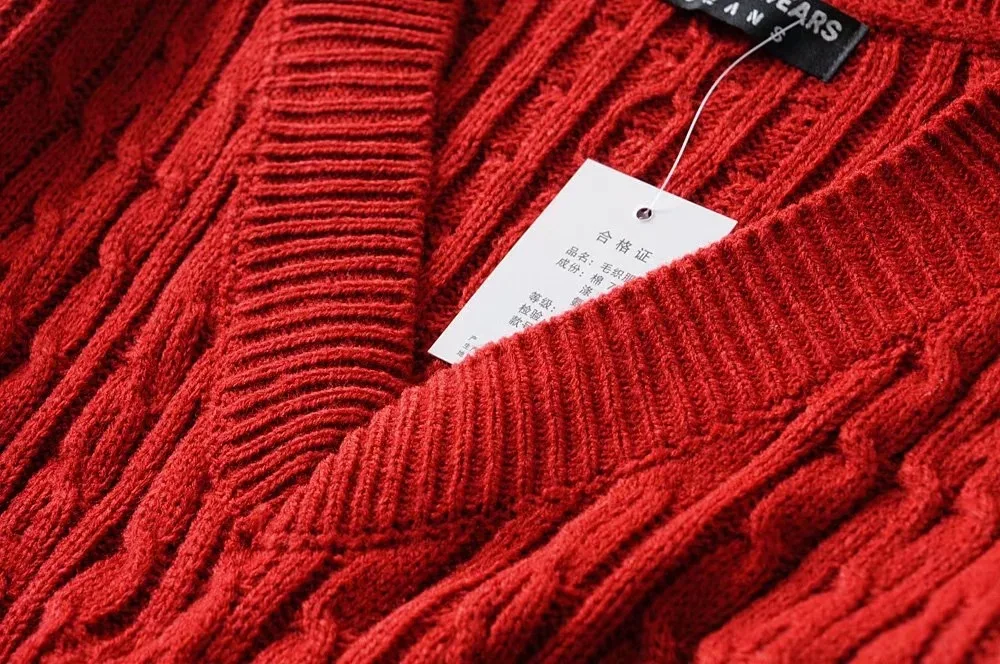 Свитер женский Sueter Mujer Invierno v-образный Вырез Свободный плиссированый свитер джемпер