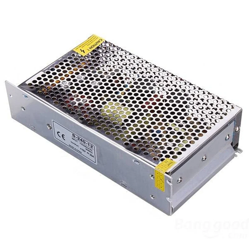 

Dual Power Supply 12V 20A 240W High Power Transformers High Quality Low Voltage Adapter For Xmas Decoration