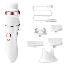 5 в 1 инструмент для чистки лица щетка для лица очищающее средство водонепроницаемый электрический удаление акне лица Спа Массажер для очистки лица