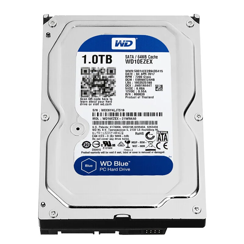  Marca nueva Western Digital WD AZUL 1TB HDD disco duro interno 35 