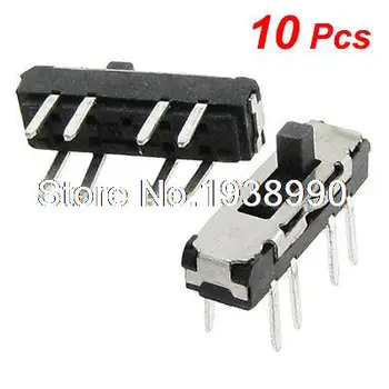 

10 Pcs Vertical Double Row 8 Pin On Off On 3 Position 2P3T Mini Slide Switch