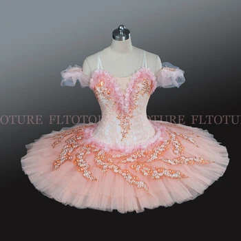 

Professional Ballet Tutus For Girls Ballet Nutcracker In Custom Made Child Size Stage Costumes From China Pink Lace Skirt AT1214
