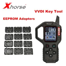 Оригинальный Xhorse VVDI ключ инструмент дистанционного ключа программист с полным набором 12 шт. EEPROM адаптеры VVDI ключ инструмент обновление