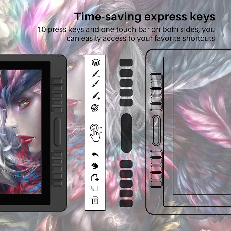 HUION Kamvas Pro 22 2019 ручка планшетный монитор Графика чертежная Дисплей для контроля