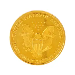 Одноцветное Цвет президент США Трамп памятная монета без год в поверхность