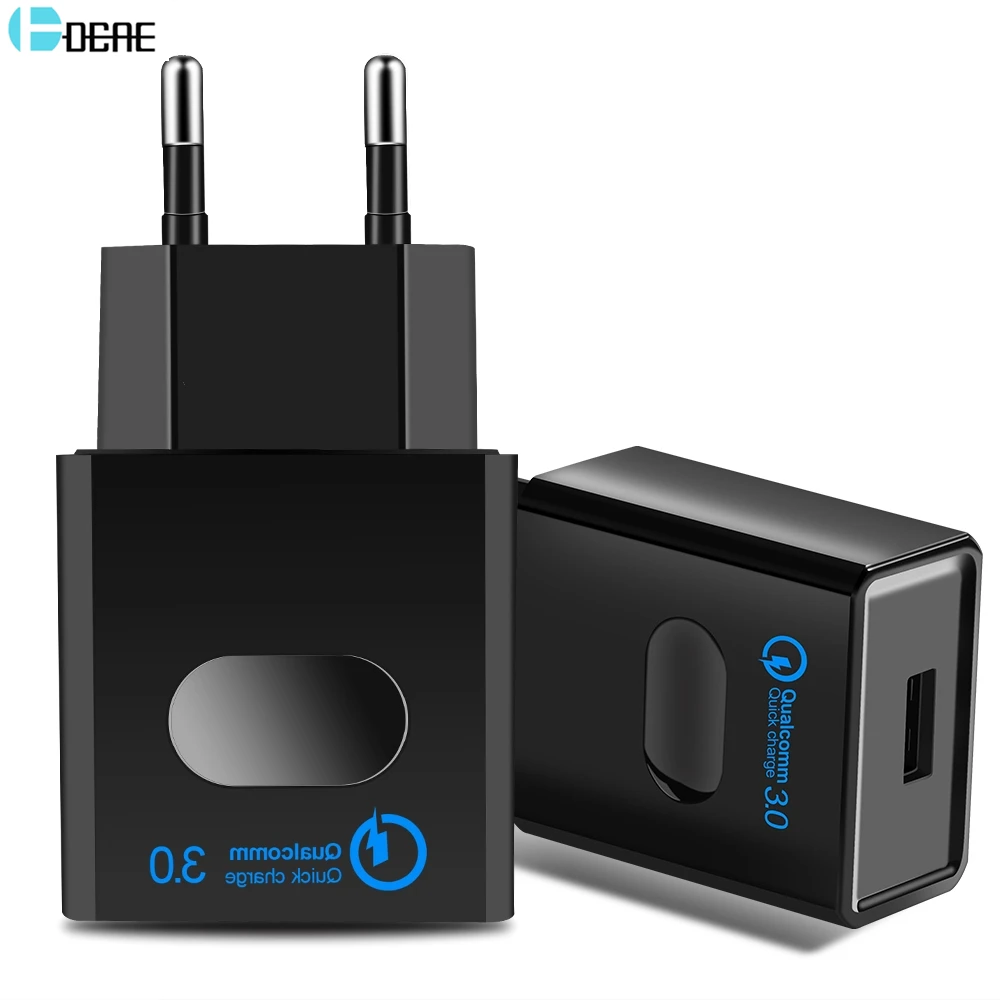 DCAE Быстрая зарядка QC 3,0 USB зарядное устройство для телефона быстрое зарядное устройство EU/US зарядное устройство для мобильного телефона для iPhone samsung Xiaomi huawei Redmi