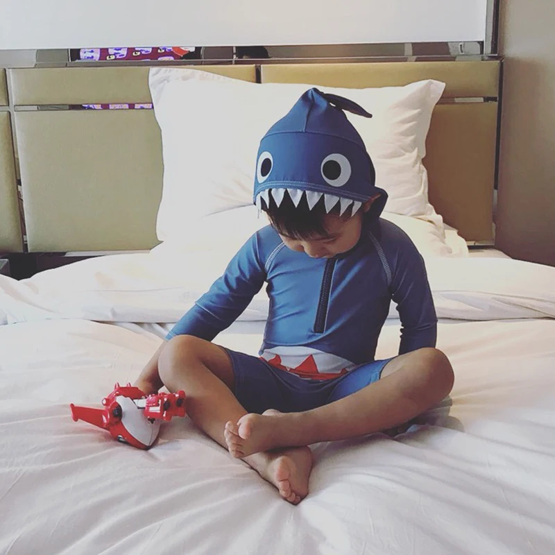 Children Swimsuit Baby Boy Swimwear Animal Sharks Swimsuit Infant Baby