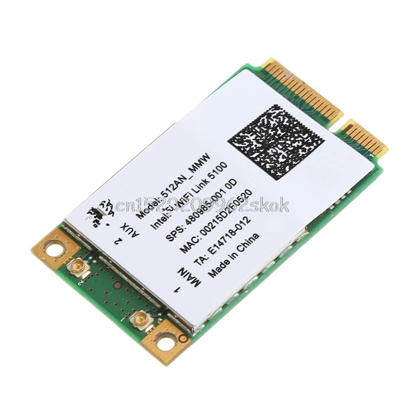 

For Intel Link 5100 WIFI 512AN_MMW 300M Mini PCI-E Wireless WLAN Card 2.4/5GHz JUN15 dropshipping