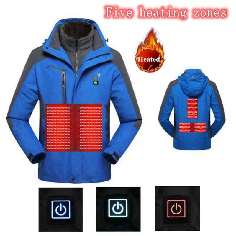 

Men Far infrared electric heating jacket mountaineering clothing warm heating clothes jacket outdoor ski suit